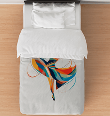 Stylish and radiant duvet cover with dance elegance theme, perfect for modern decor