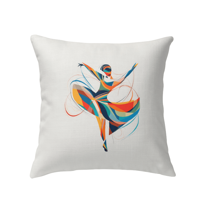 Comfortable and decorative dance-themed indoor pillow