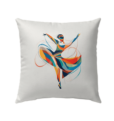 Radiant Female Dance Elegance Outdoor Pillow - Beyond T-shirts