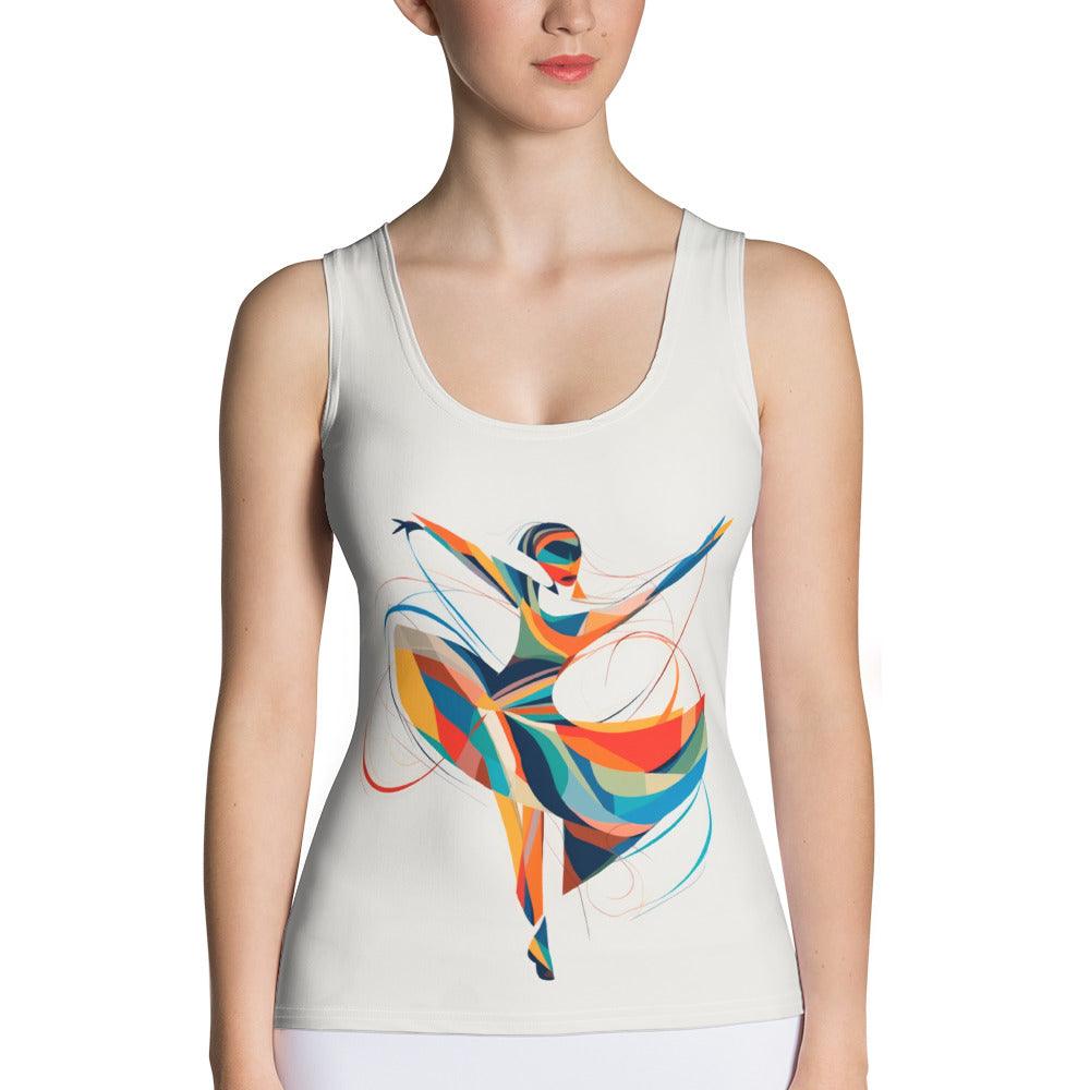 Radiant Female Dance Elegance Sublimation Cut & Sew Tank Top - Beyond T-shirts