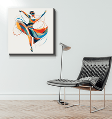 Radiant Female Dance Elegance Wrapped Canvas - Beyond T-shirts