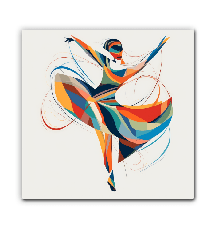 Radiant Female Dance Elegance Wrapped Canvas - Beyond T-shirts