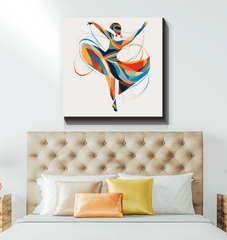 Radiant Female Dance Elegance Wrapped Canvas - Beyond T-shirts