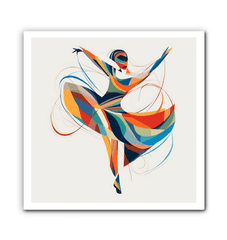 Radiant Female Dance Elegance Wrapped Canvas - Beyond T-shirts