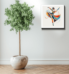 Radiant Female Dance Elegance Wrapped Canvas - Beyond T-shirts