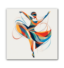 Radiant Female Dance Elegance Wrapped Canvas - Beyond T-shirts