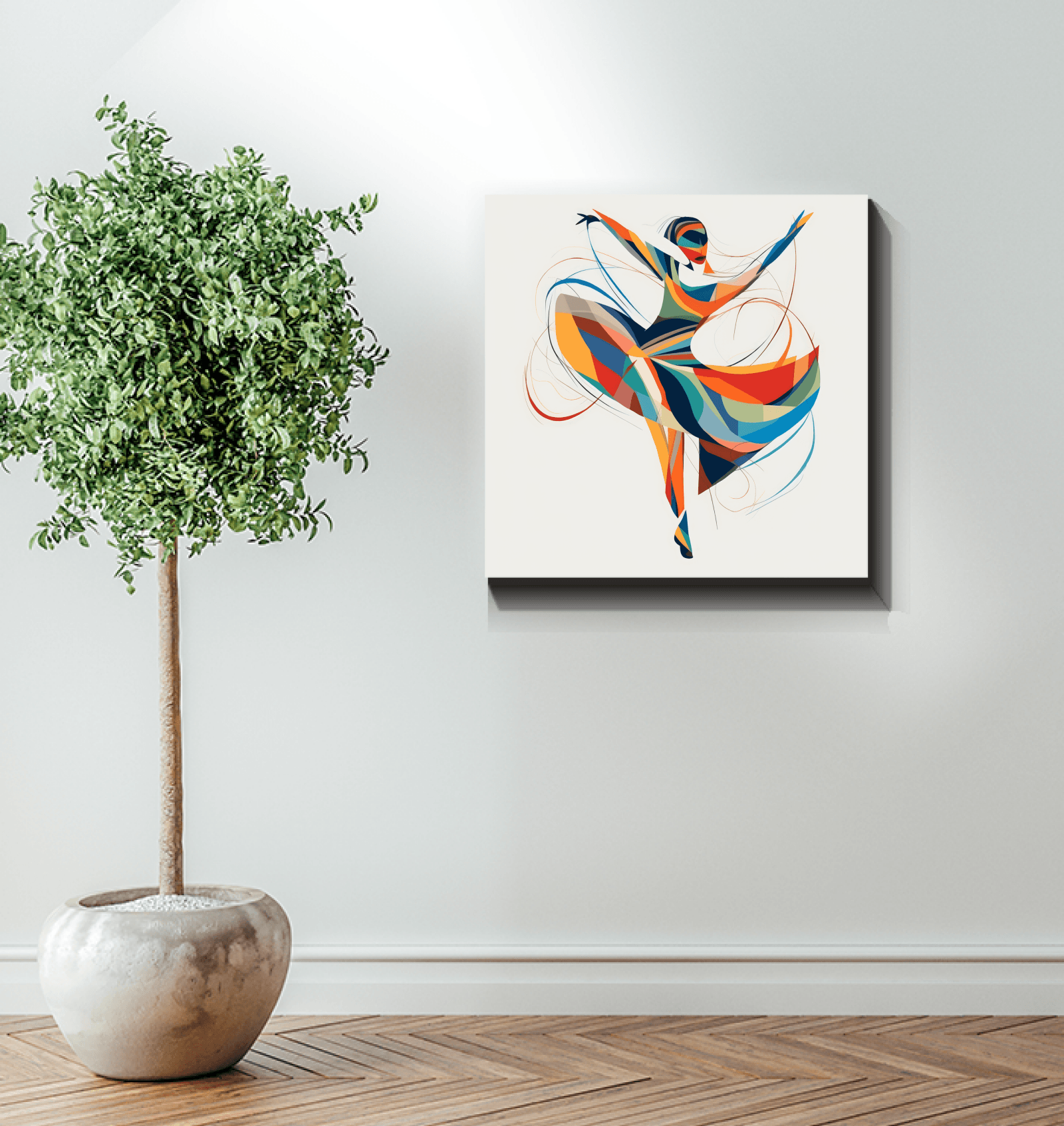 Radiant Female Dance Elegance Wrapped Canvas - Beyond T-shirts