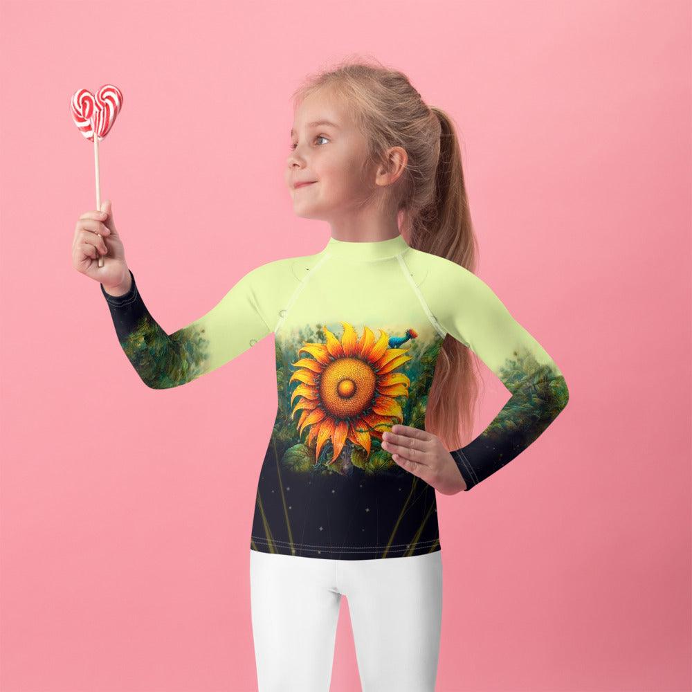 Radiant Gaze of Nature Kids Rash Guard - Beyond T-shirts