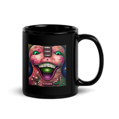 Radiant Rapture Black Glossy Mug - Beyond T-shirts