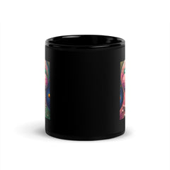 Radiant Rapture Black Glossy Mug - Beyond T-shirts