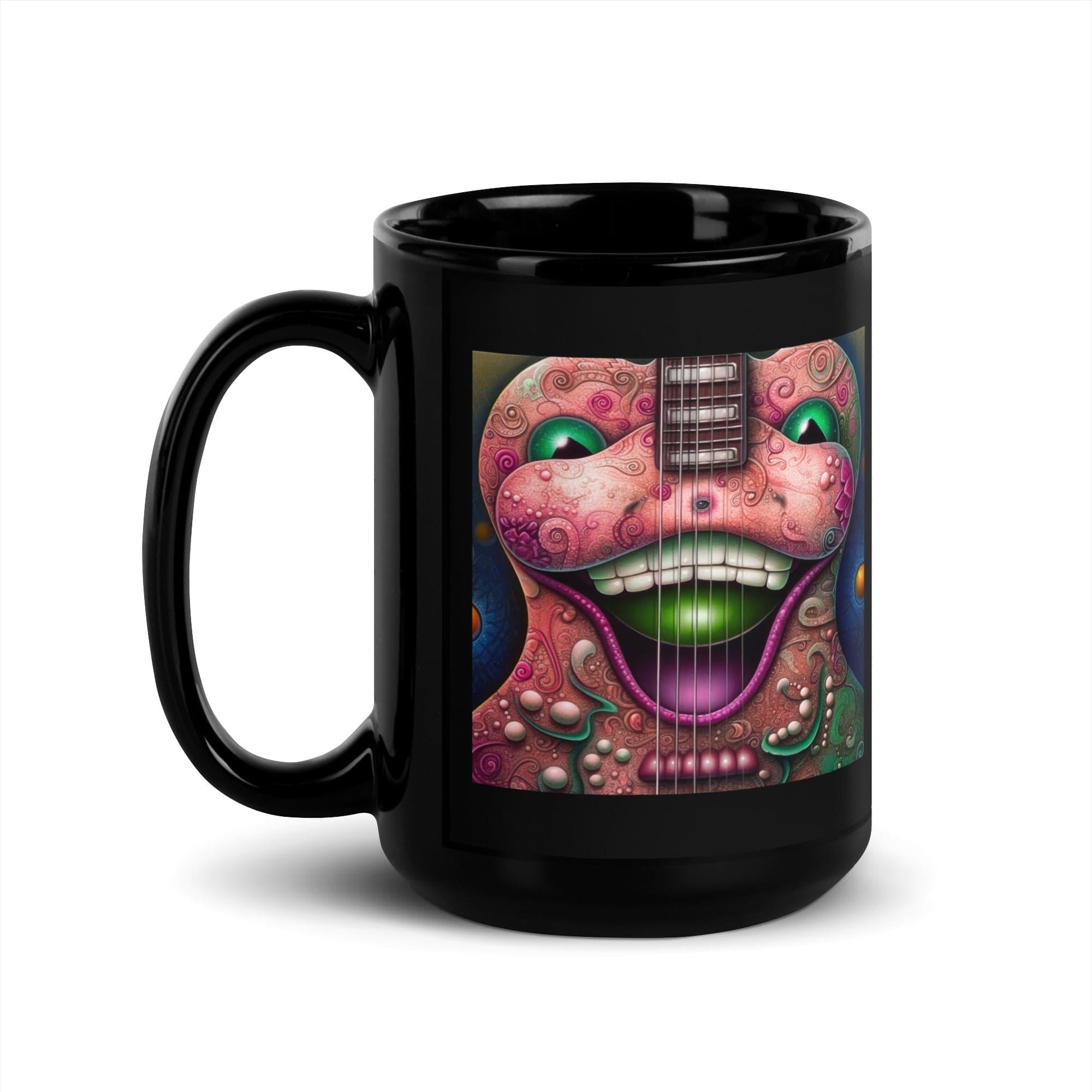 Radiant Rapture Black Glossy Mug - Beyond T-shirts