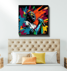 Rebellious spirit unleashed wrapped canvas - Beyond T-shirts