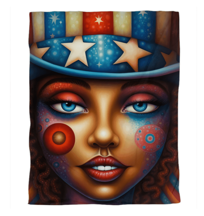 Red, White, And Blue Blaze Duvet Cover - Beyond T-shirts