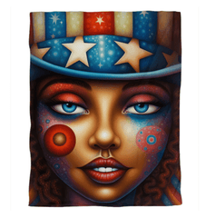 Red, White, And Blue Blaze Duvet Cover - Beyond T-shirts