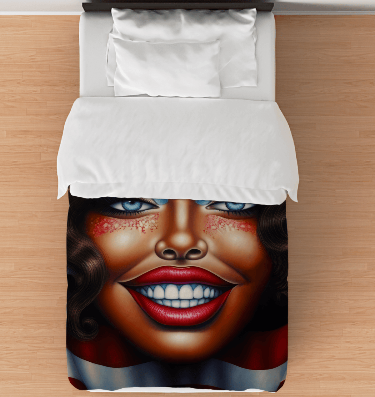 Red, White, And Blue Bliss Comforter - Twin - Beyond T-shirts