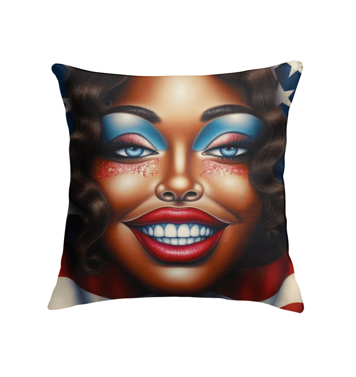 Red, White, And Blue Bliss Indoor Pillow - Beyond T-shirts