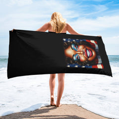 Red, White, And Blue Bliss Towel - Beyond T-shirts