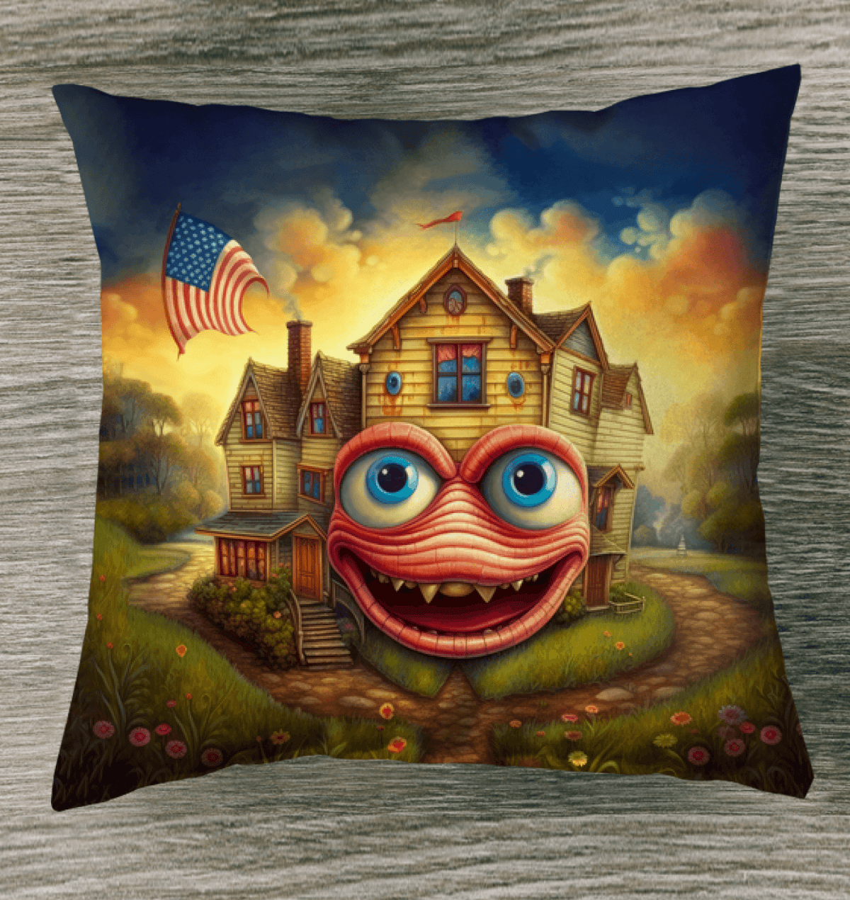 Red, White, And Boom Indoor Pillow - Beyond T-shirts