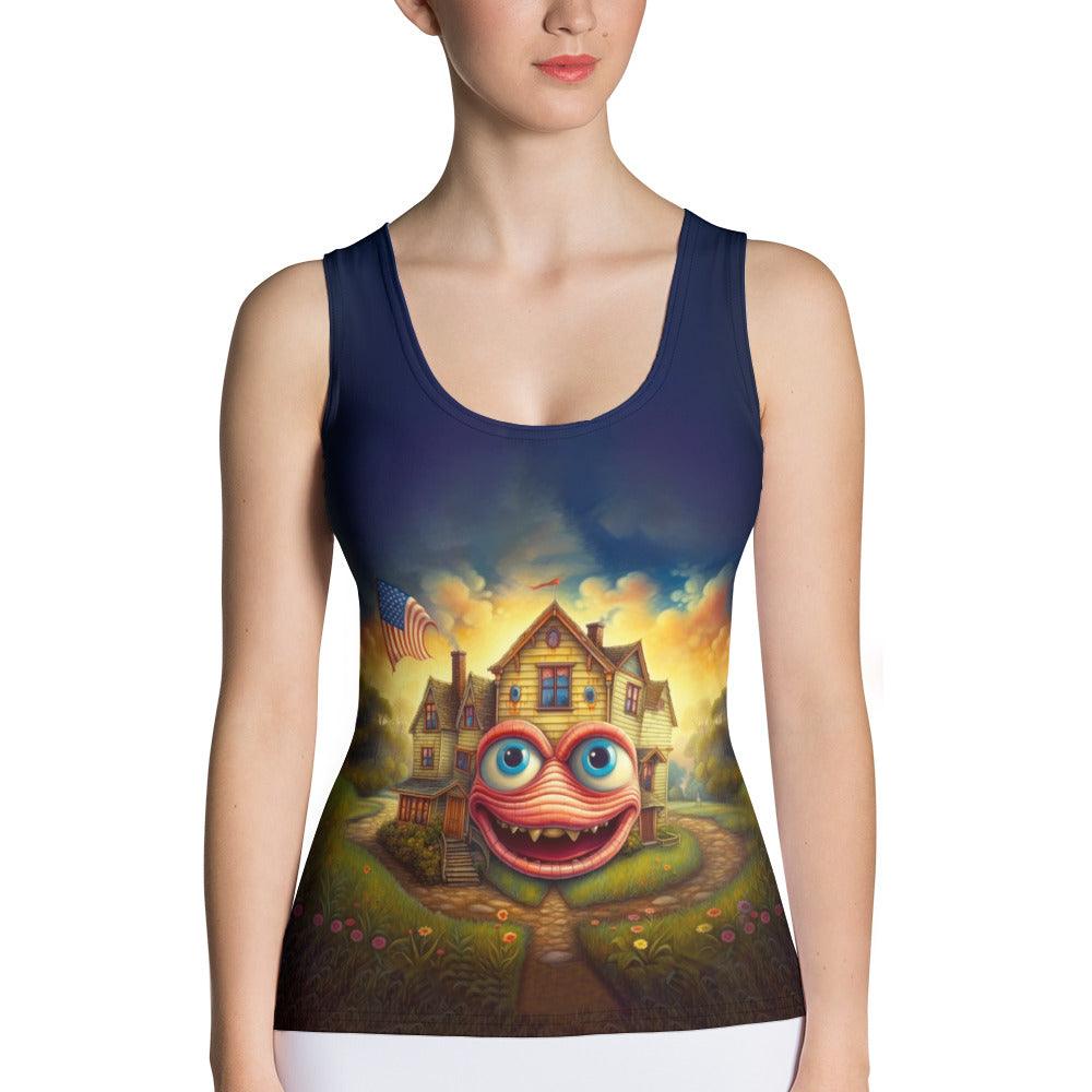 Red, White, And Boom Sublimation Cut & Sew Tank Top - Beyond T-shirts