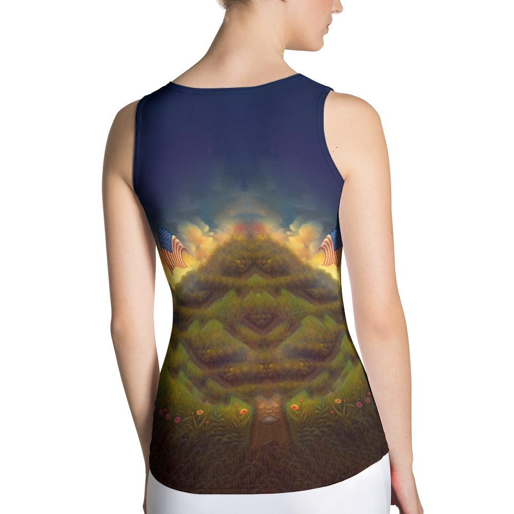 Red, White, And Boom Sublimation Cut & Sew Tank Top - Beyond T-shirts