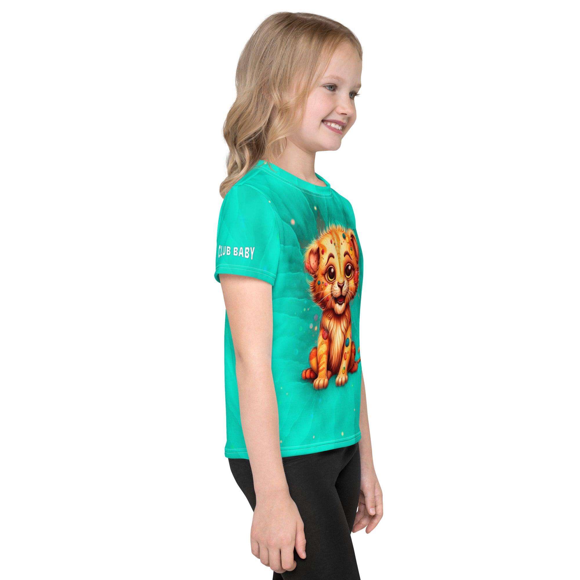 Back view of the Regal Gaze Collection crew neck T-shirt for kids.