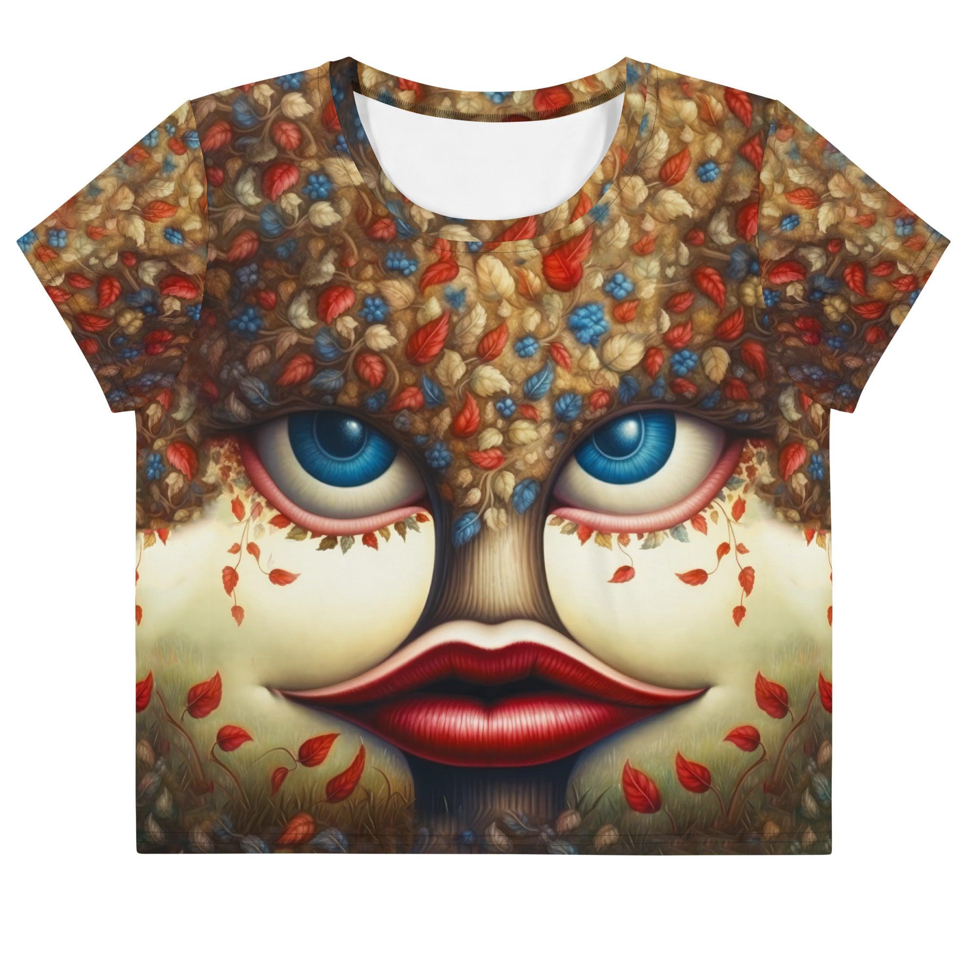 Revolutionary Murals All-Over Print Crop Tee - Beyond T-shirts