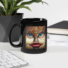 Revolutionary Murals Black Glossy Mug - Beyond T-shirts