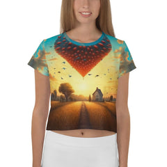 Revolutionary Renditions All-Over Print Crop Tee - Beyond T-shirts