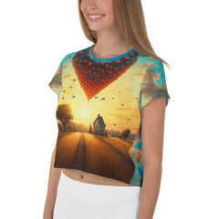 Revolutionary Renditions All-Over Print Crop Tee - Beyond T-shirts