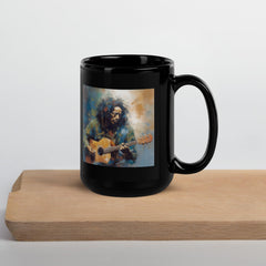 Rhapsodic Rhythm Black Glossy Mug - Beyond T-shirts