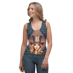 Rhapsody In Red Sublimation Cut & Sew Tank Top - Beyond T-shirts