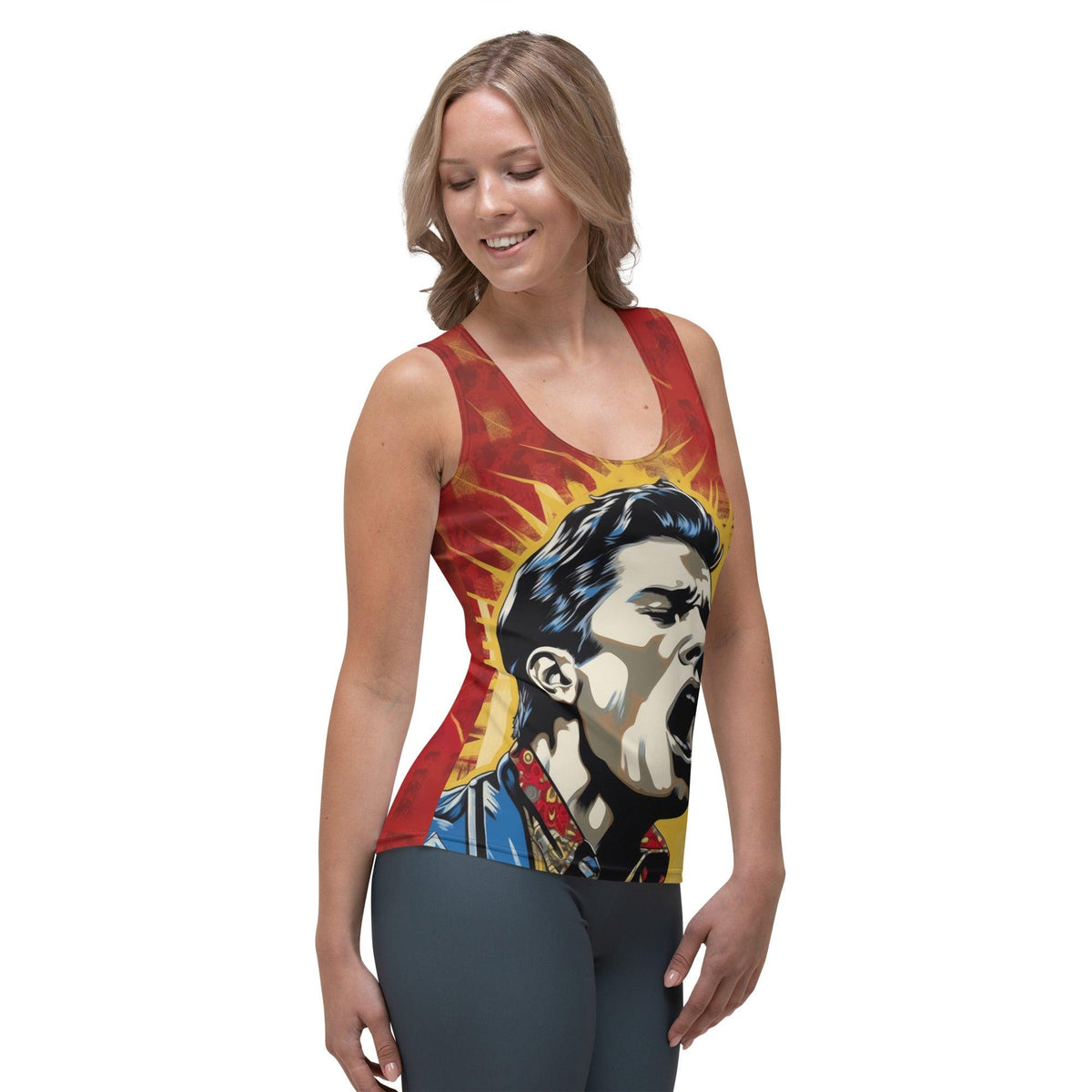 Rhythm and Groove Are Pop Music Sublimation Cut & Sew Tank Top 