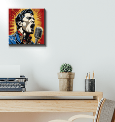 Vibrant Rhythm And Groove Wrapped Canvas Art.