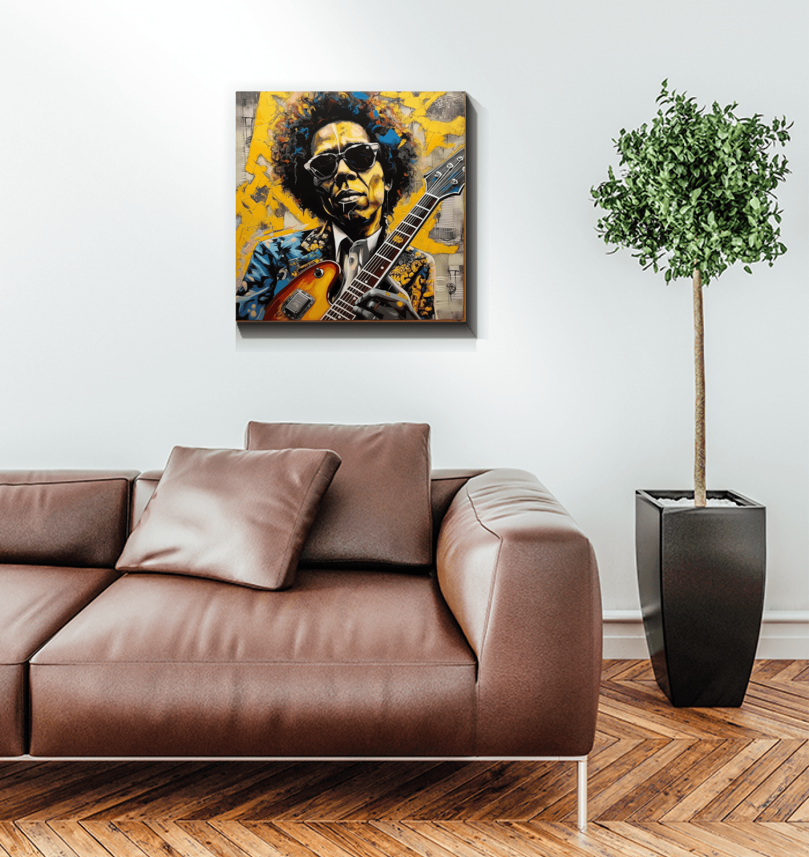 Gallery Wall Featuring Rhythm Fuels The Soul Wrapped Canvas.