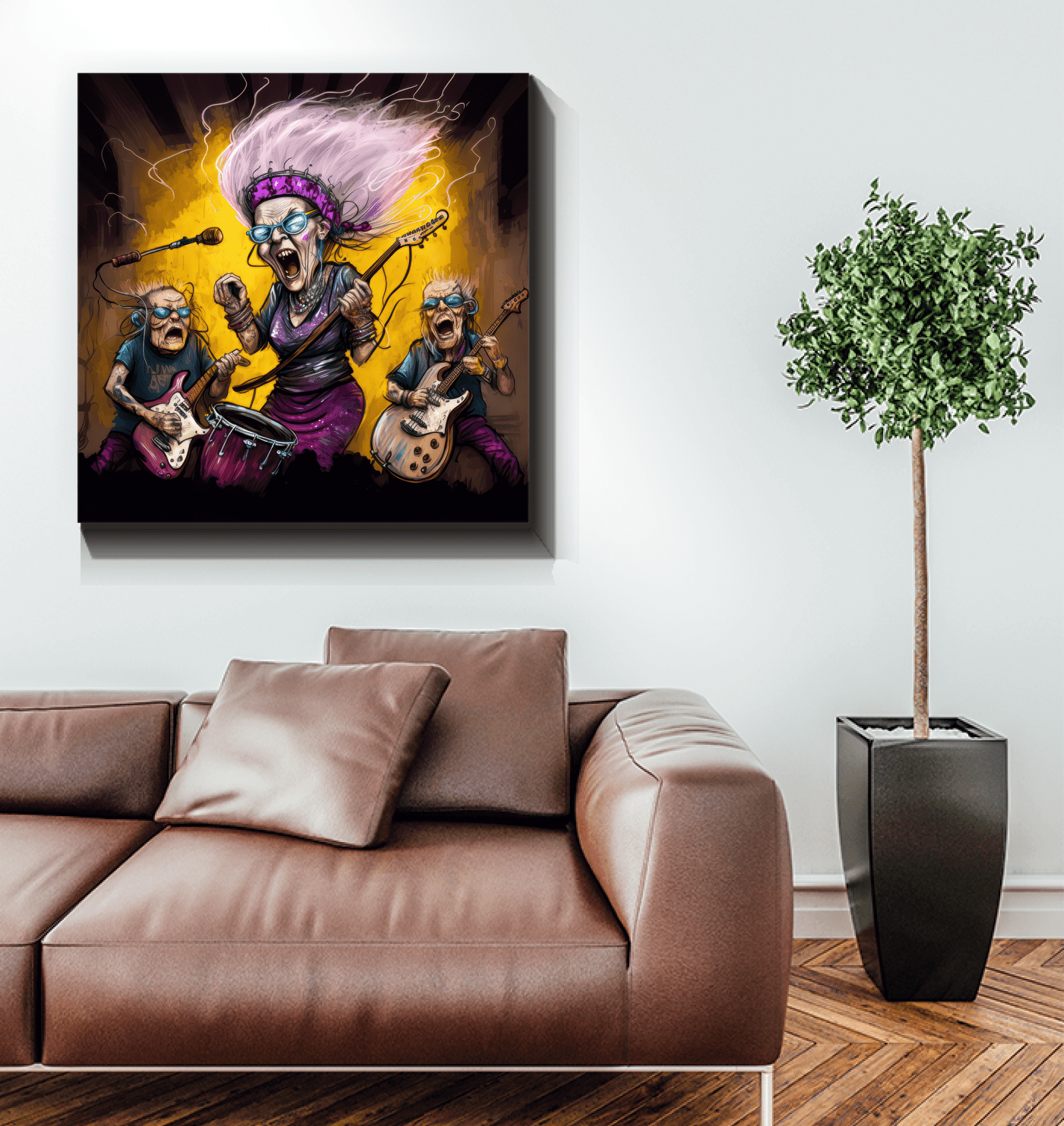 Rhythm in her bones wrapped canvas - Beyond T-shirts