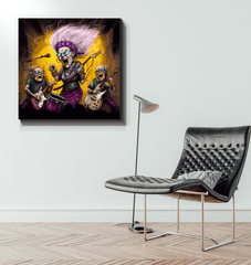 Rhythm in her bones wrapped canvas - Beyond T-shirts