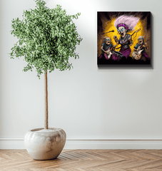 Rhythm in her bones wrapped canvas - Beyond T-shirts