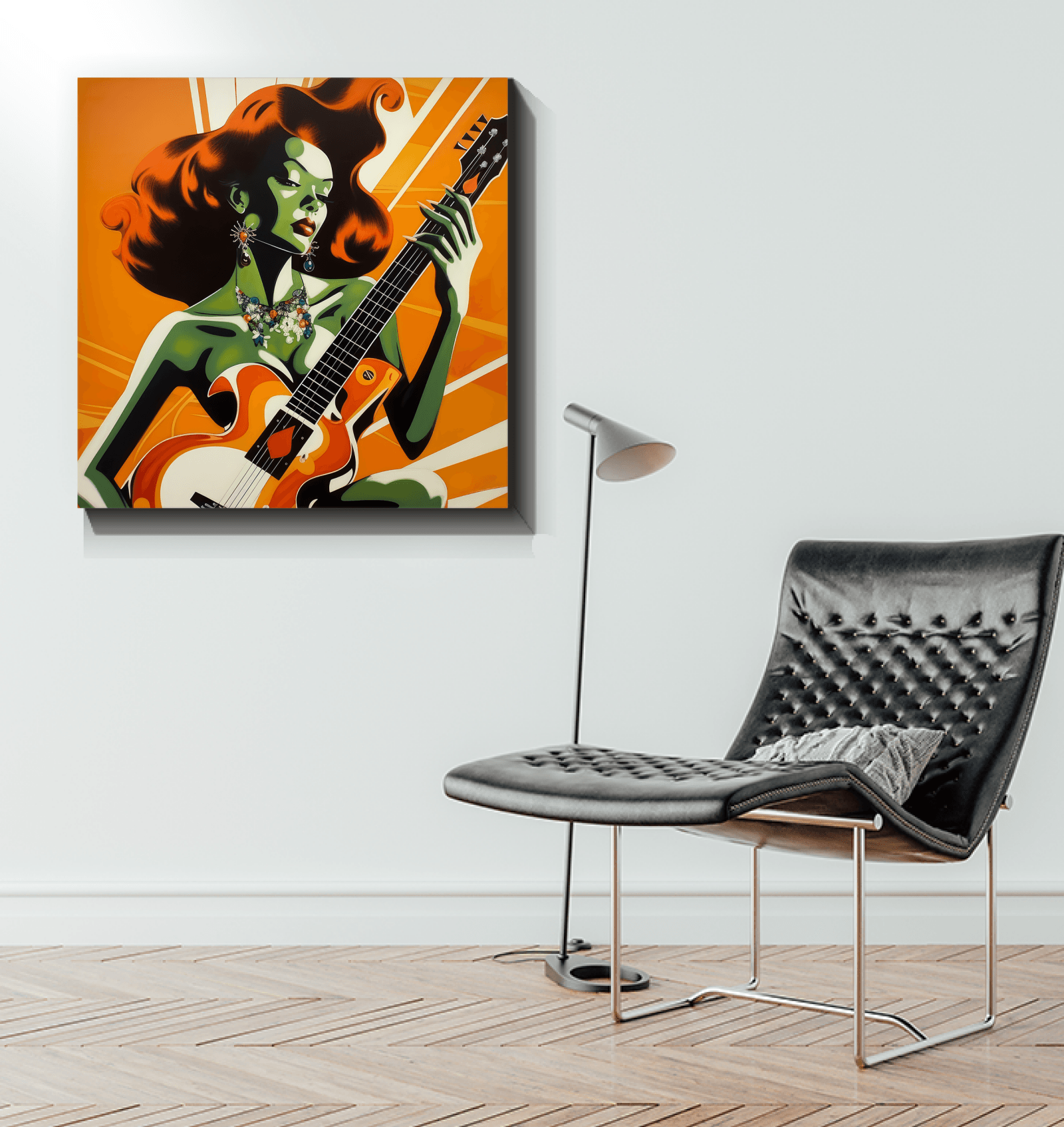 Music and world fusion canvas art.