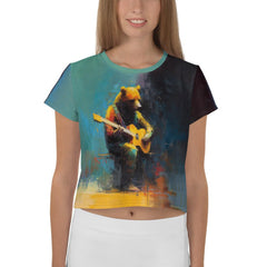 Rhythm Reverie All-Over Print Crop Tee - Beyond T-shirts