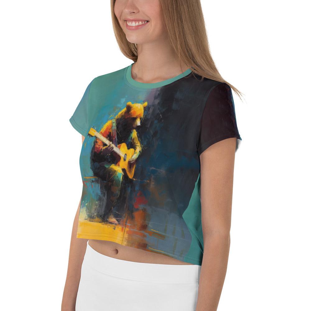 Rhythm Reverie All-Over Print Crop Tee - Beyond T-shirts