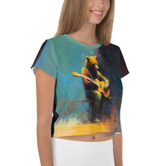 Rhythm Reverie All-Over Print Crop Tee - Beyond T-shirts