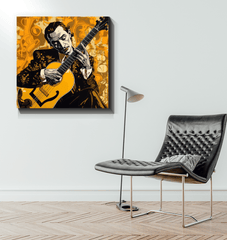 Elegant wrapped canvas with a theme of community and rhythm.