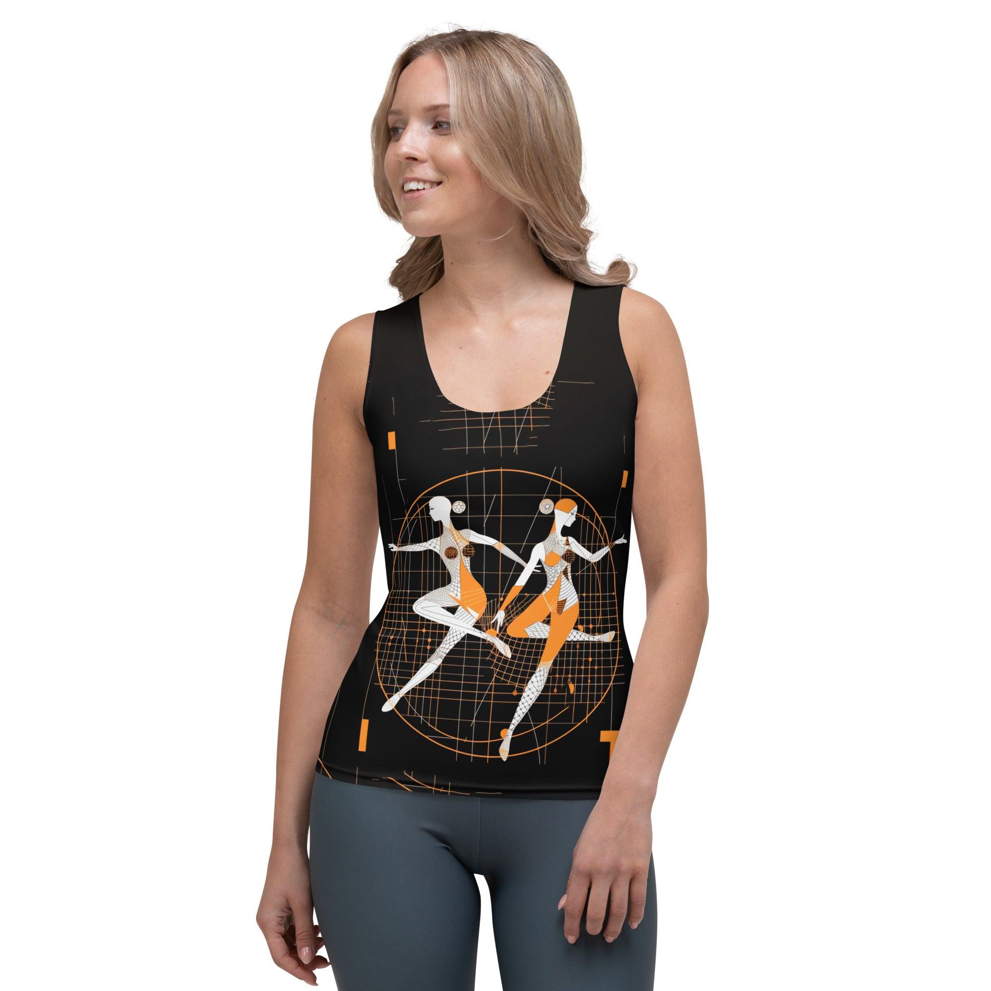 Rhythmic Feminine Dance Flair Sublimation Cut & Sew Tank Top - Beyond T-shirts