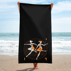 Rhythmic Feminine Dance Flair Towel - Pink