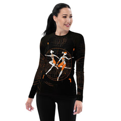 Rhythmic Feminine Dance Flair Women's Rash Guard - Beyond T-shirts