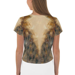 Rhythmic Layers All-Over Print Crop Tee - Beyond T-shirts