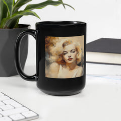 Rhythmic Layers Black Glossy Mug - Beyond T-shirts