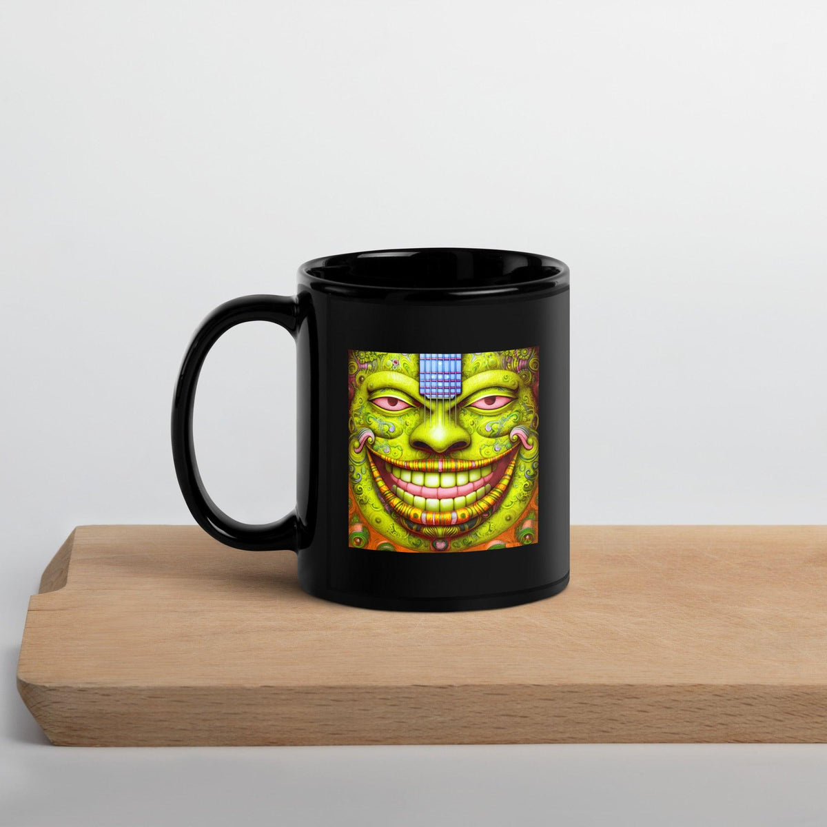 Rhythmic Rainforest Black Glossy Mug - Beyond T-shirts