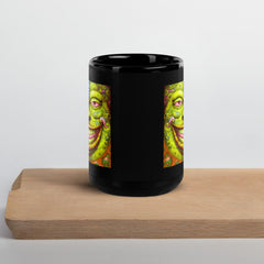 Rhythmic Rainforest Black Glossy Mug - Beyond T-shirts