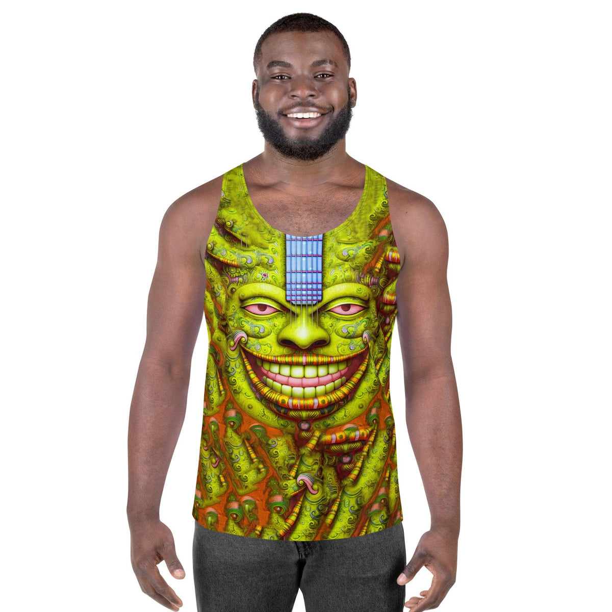 Rhythmic Rainforest Men's Tank Top - Beyond T-shirts